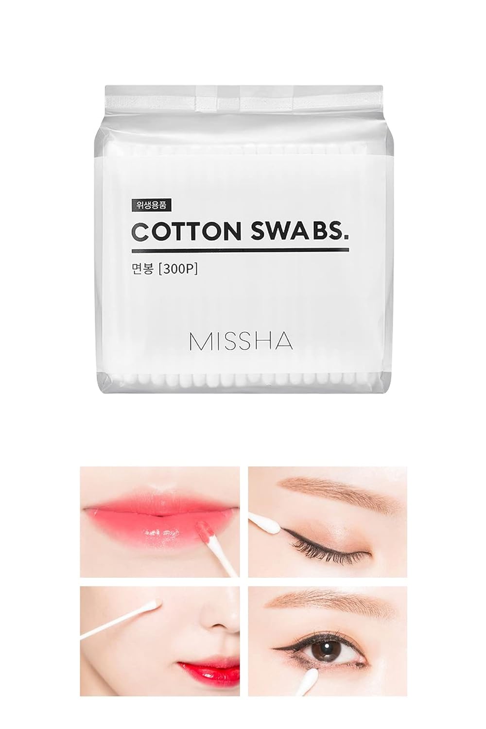 Çift Taraflı Makyaj Pamuğu Cotton Swabs (300Adet)