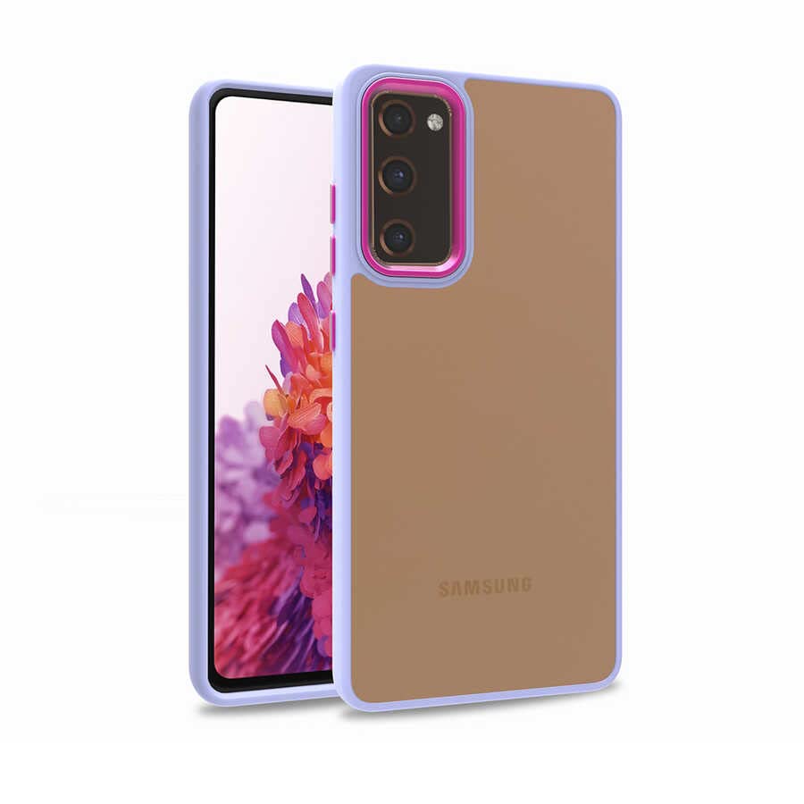 Spia Samsung Galaxy S20 FE Kılıf Lila Fomal Sert Kapak Orijinal Esnek Dayanıklı Darbe Karşıtı Koruyucu Yeni Nesil Tasarım (Samsung Galaxy S20 FE, Lila)