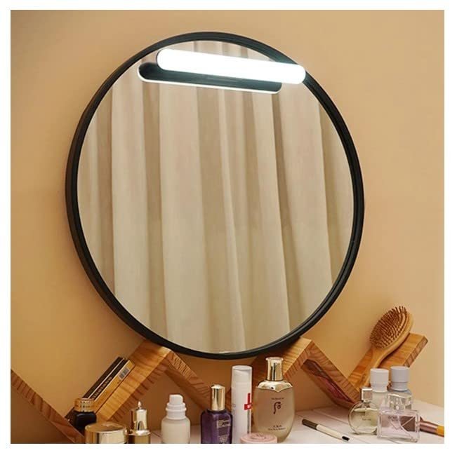 Elektrikurunleri 30cm Mıknatıslı Kablosuz LED Lamba – USB Şarjlı, 3W 32 LED, Dokunmatik Renk Değişimi, 6400K-4000K-3200K, Işıldak Aplik Makyaj Tıraş Mutfak Dolap Işığı Cata Led (Siyah)