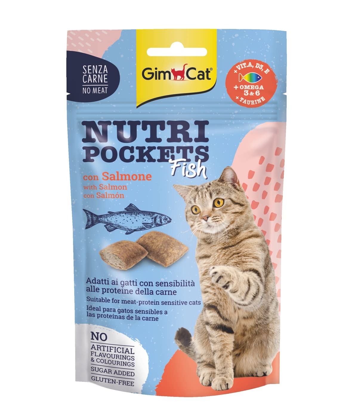 GimCat Kedi Ödül Tableti Np Fish With Salmon 60 gr
