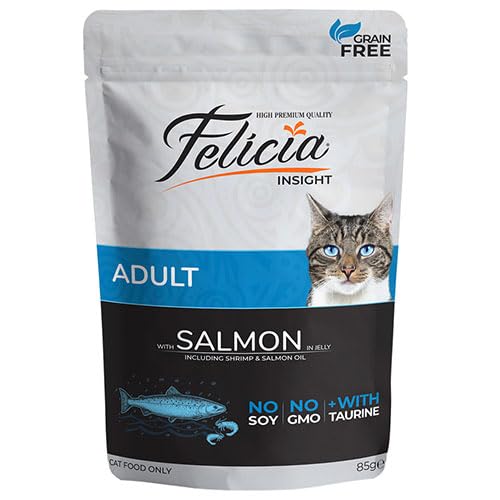 Felicia Tahılsız Somon Balıklı Kedi Yaş Maması 12x85 Gr