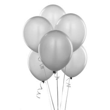 Benim Marifetlerim - Metalik Gümüş Balon 12 İnch 10 Adet