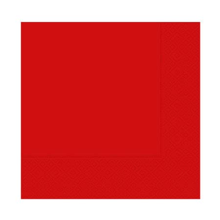 Benim Marifetlerim - Düz Desenli Kırmızı Peçete 33 * 33