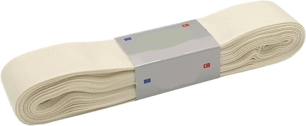 Benim Marifetlerim - Ekru Grogren Kurdele 1 cm 10 Metre