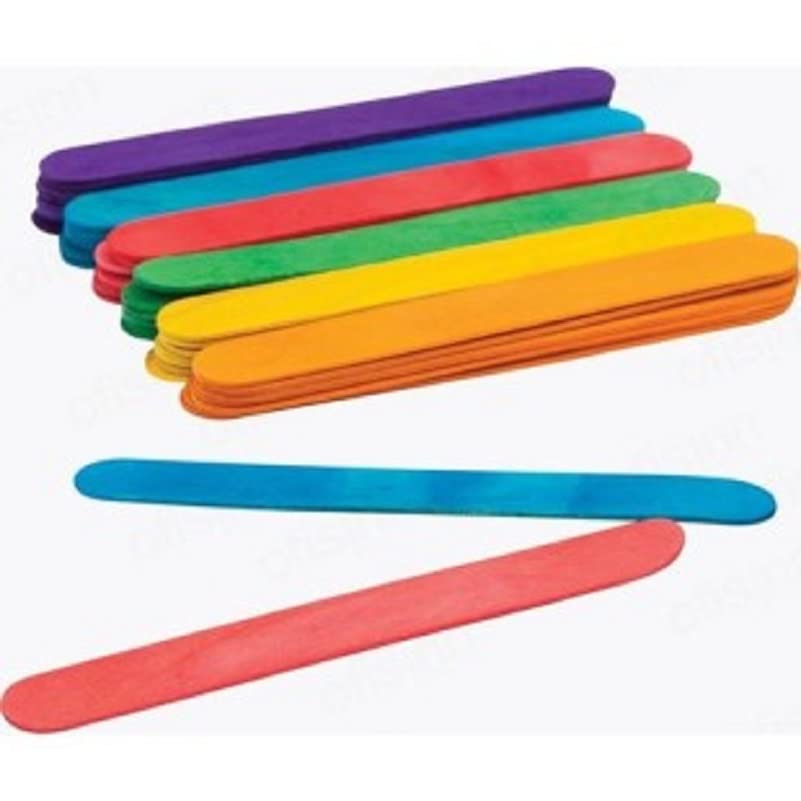 Benim Marifetlerim - Kalın Karışık Renkli Dil Çubuğu 50 Adet