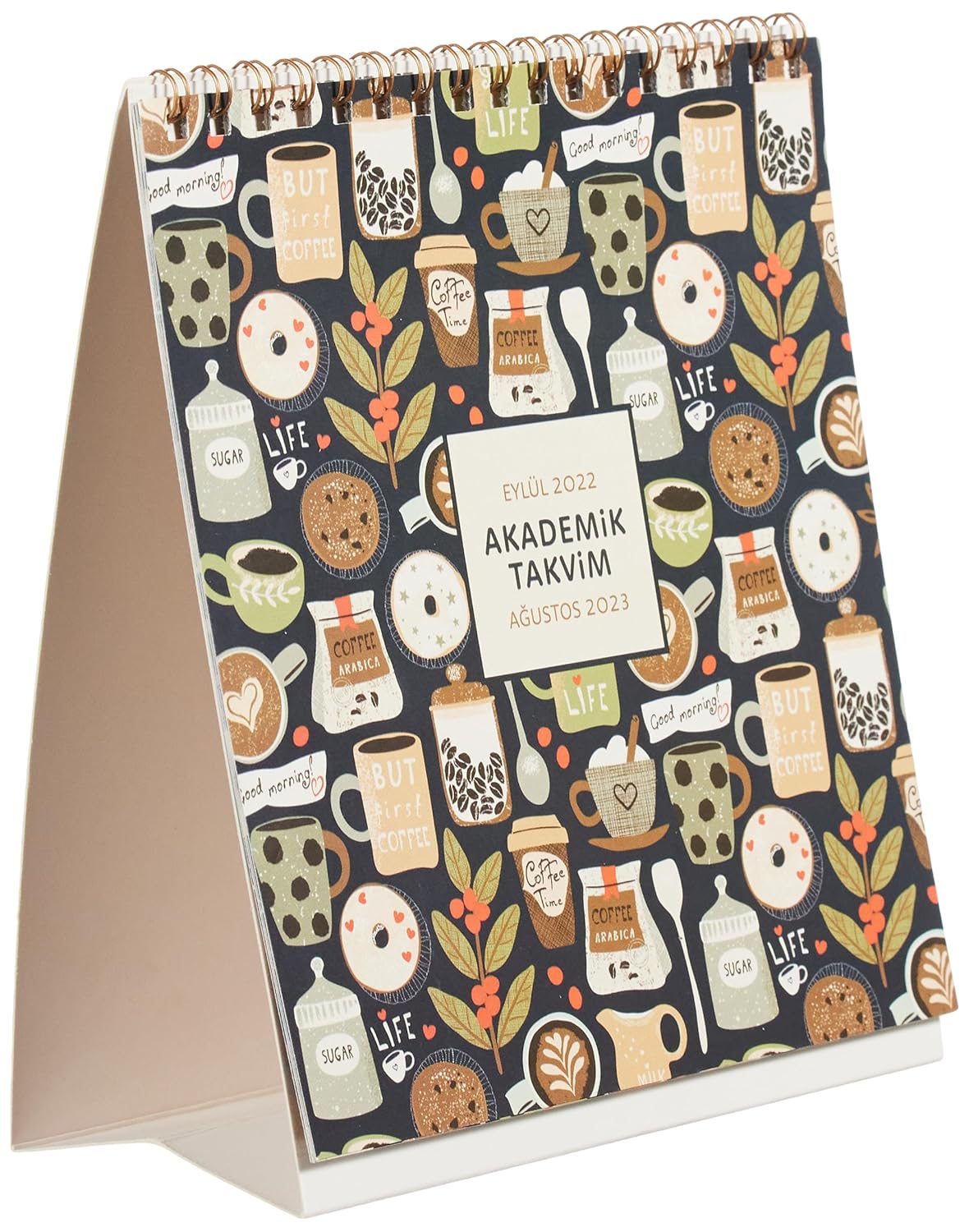 Keskin Color Akademik Masa Takvimi, Kahve, 17.5x20 cm
