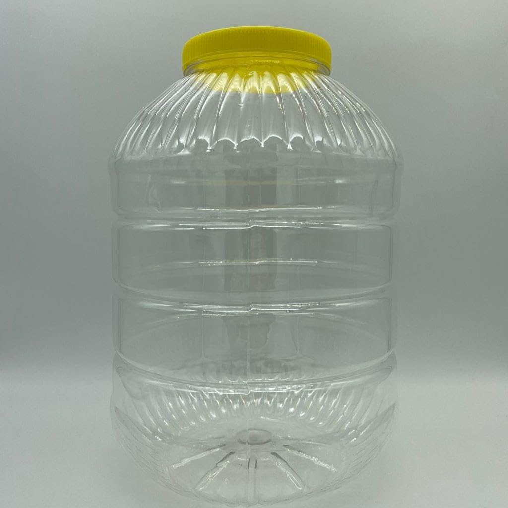 Benim Marifetlerim - Sarı Kapaklı Şeffaf Gövde Turşu Bidonu 2 Litre