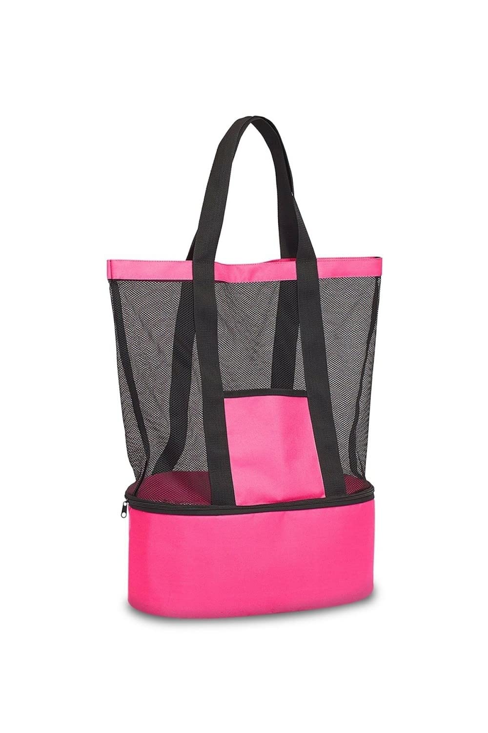 Plaj Çantası Soğutucu Bölmeli Seyahat Çantası Termal Piknik Kamp Çantası Outdor Çanta (Pembe) (Pembe)