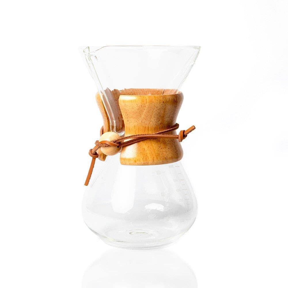 Epinox Cam Dripper Kahve Ekipmanı, 600 ml, 2 cup (Chemex Modeli) Standart