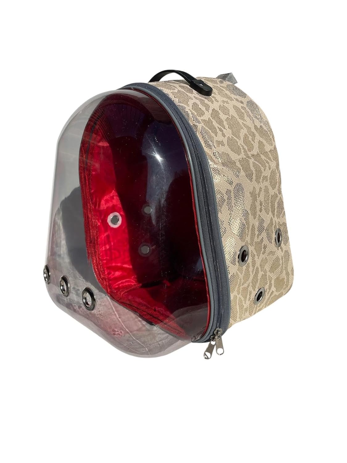 Glipet Snake Şeffaf Astronot Kedi Köpek Taşıma Çantası 42x22x33 Cm Sarı