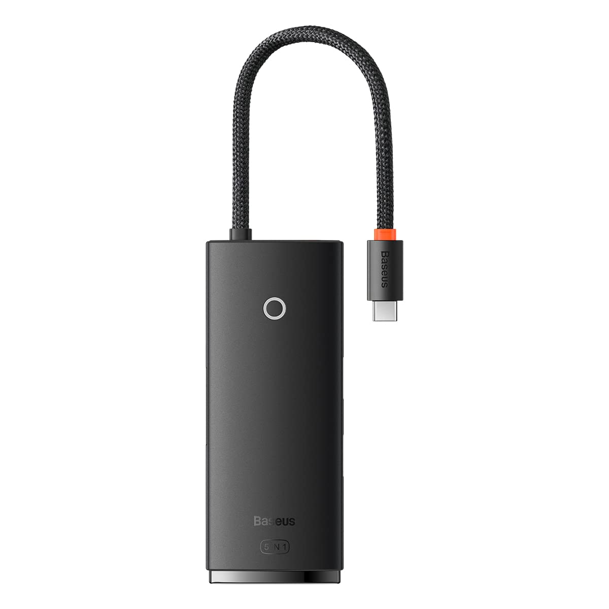 Baseus Lite 5-in-1 Multifonksiyonel Type-C Hub Şarj İstasyonu – Siyah, HDMI, USB 3.0, SD Kart Okuyucu, Kompakt ve Taşınabilir Tasarım