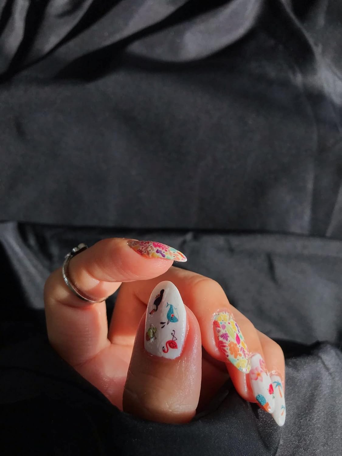 ARTİKEL Tropik-1 Tırnak Dövmesi, Tırnak Tattoo, Nail Art, Tırnak Sticker