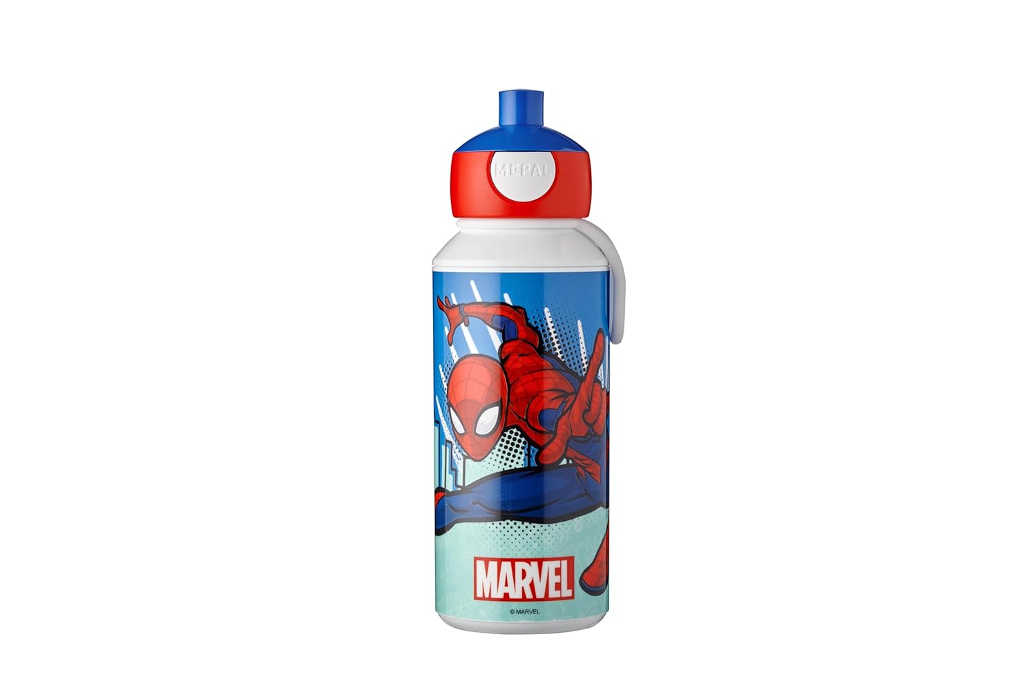 Mepal - Pop-up Campus içecek şişesi, su şişesi, okul için sızdırmaz şişe, tekrar kullanılabilir, BPA içermez ve bulaşık makinesinde yıkanabilir, 400 ml, Spiderman