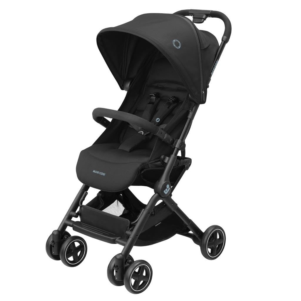 Maxi-Cosi Lara2 Ultra Kompakt Otomatik Katlanan Kabin Boy Seyahat Sistem Olabilen Bebek Arabası Essential Black