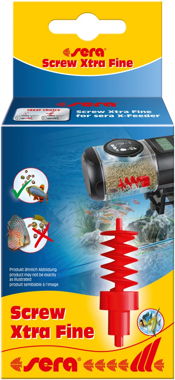 Sera X-besleyici için ince burgu konveyör, sadece X-Feeder yem otomatı için bir yedek parça, kırmızı