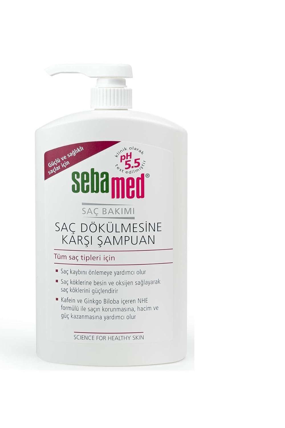 Sebamed Saç Dökülmesine Karşı Güçlendirici Etkili Kafein ve Ginkgo Biloba İçerikli Şampuan 1000 ml