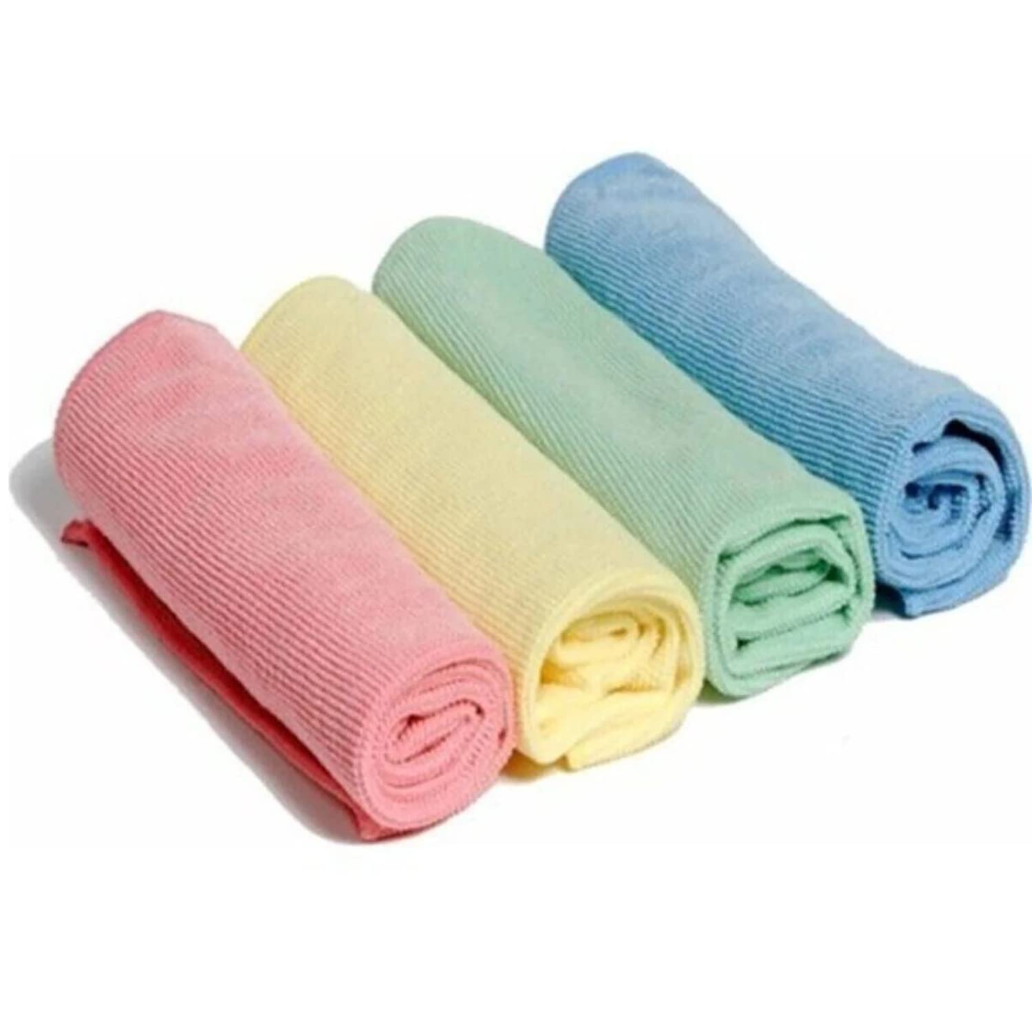 Mikrofiber Temizlik Bezleri, Aşındırmaz, Yeniden Kullanılabilir ve Yıkanabilir - 4'lü Paket Easyso2137