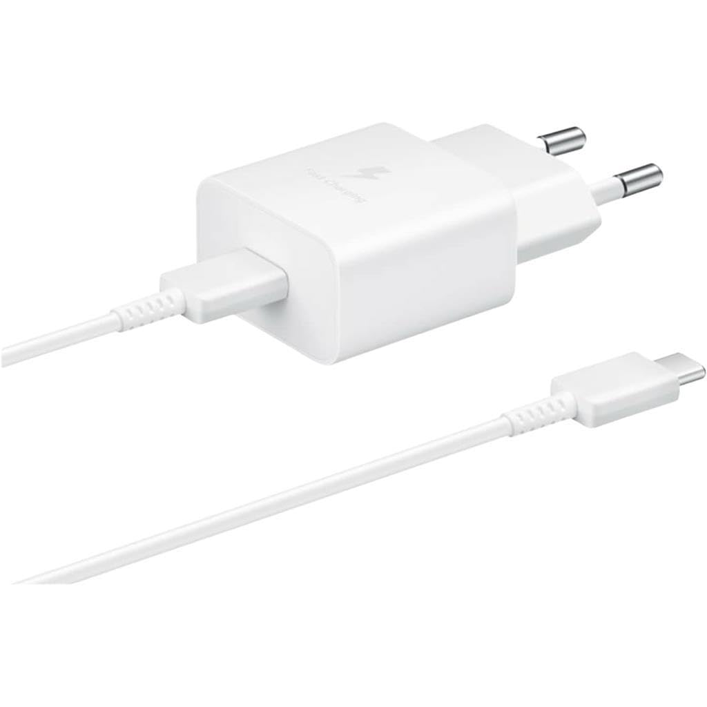 Samsung EP-T1510X 15W Hızlı Şarj Adaptörü Type-C Kablo Seti Beyaz