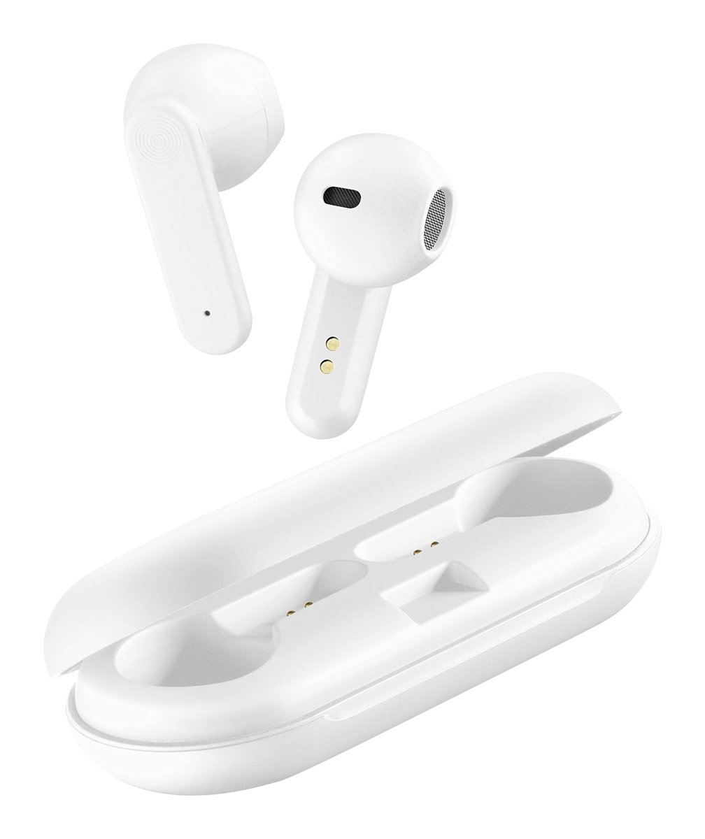 AQL Urban | Kablosuz TWS Bluetooth Kulaklık, Mikrofonlu, Akıllı Telefonlar için – 3 Saat Pil Ömrü 1,5 Saat Şarj Süresi – Stereo – 4'lü Şarj Kutusu – Beyaz