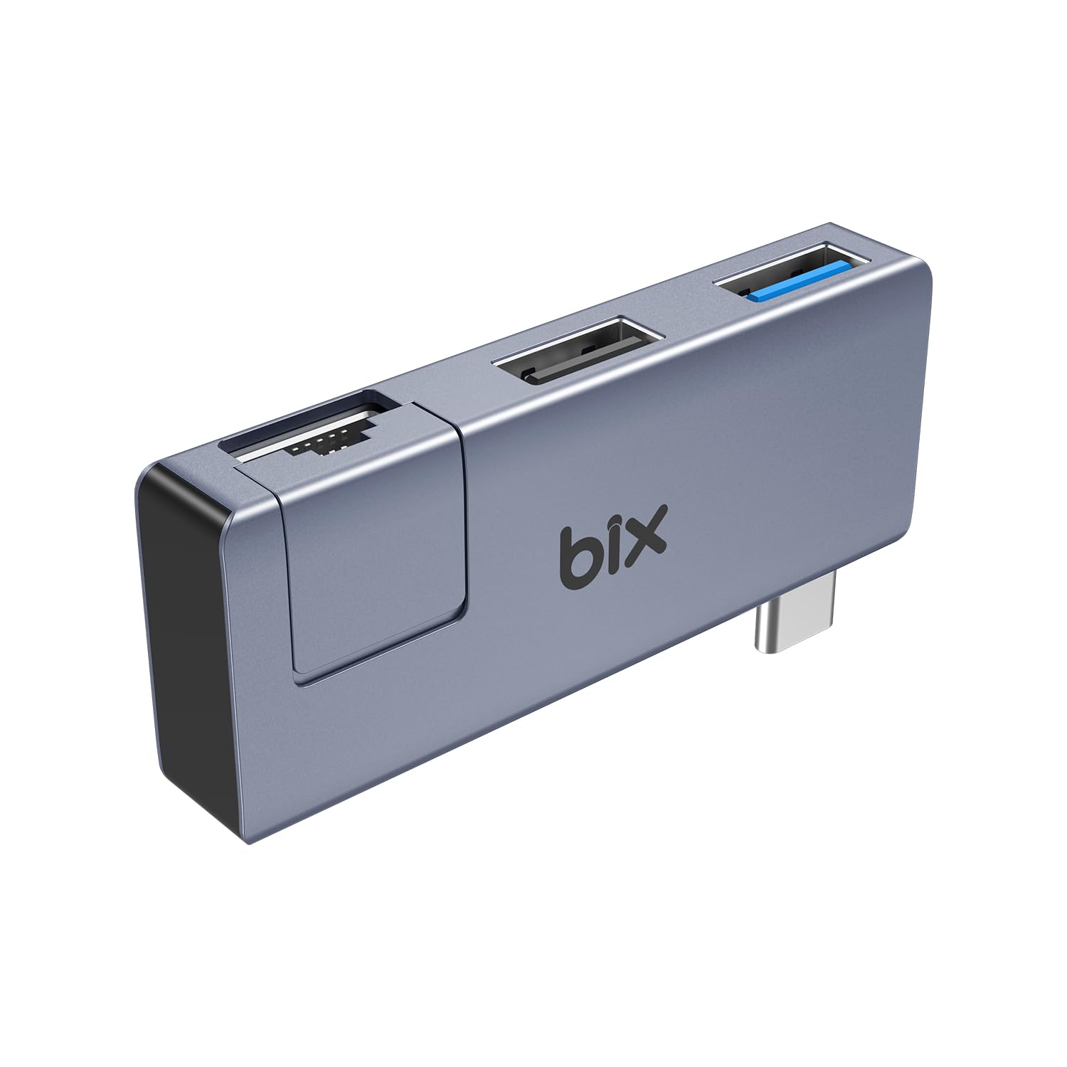 Bix BX21HB Type-C to USB 3.2 USB 2.0 RJ45 Dönüştürücü Adaptör Hub