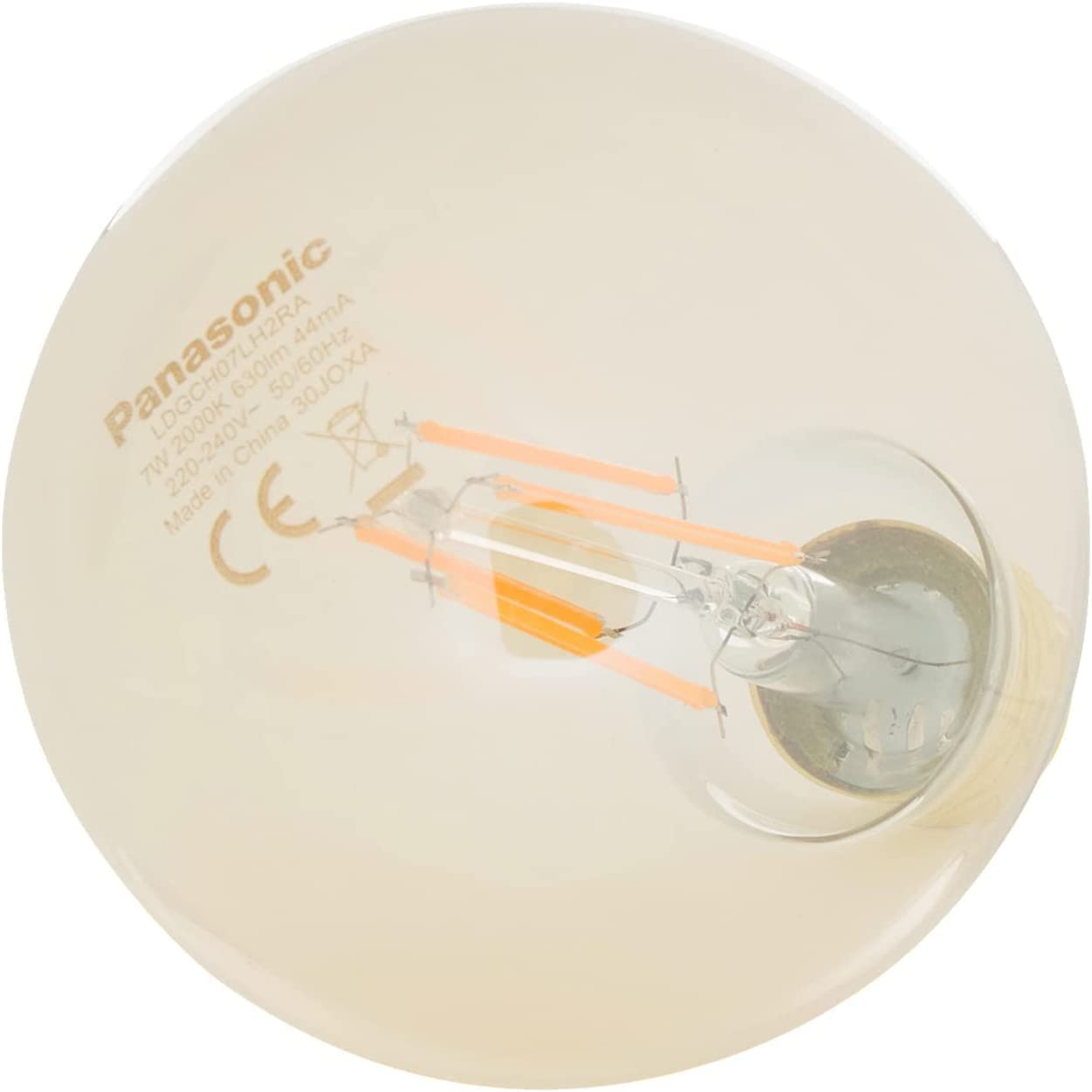 PANASONIC E27 FİL G95 LAMBA, SARI IŞIK 7W 630LM 2000K GOLD
