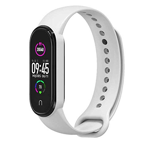 Coverzone Xiaomi Mi Band 7 ile uyumlu Saat Kayışı Ent Kaliteli Xiaomi Mi Band 7 ile uyumlu Spor Saat Kontrast Renkli Termoplastik Siyah