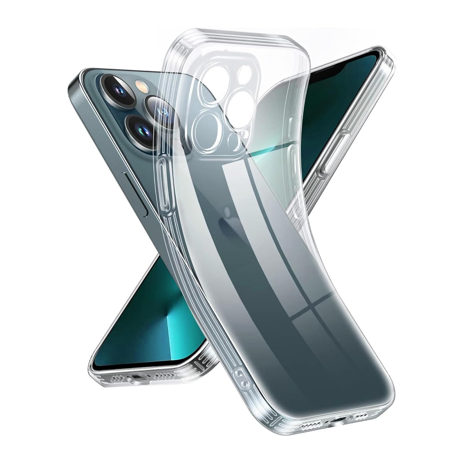 Babilden Apple İPhone 13 Pro Max Kamera Korumalı Şeffaf Silikon Kılıf