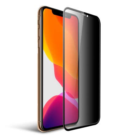 Iphone 11 Ekran Koruyucu Gizli Hayalet Cam 9D Tam Kaplama (siyah)