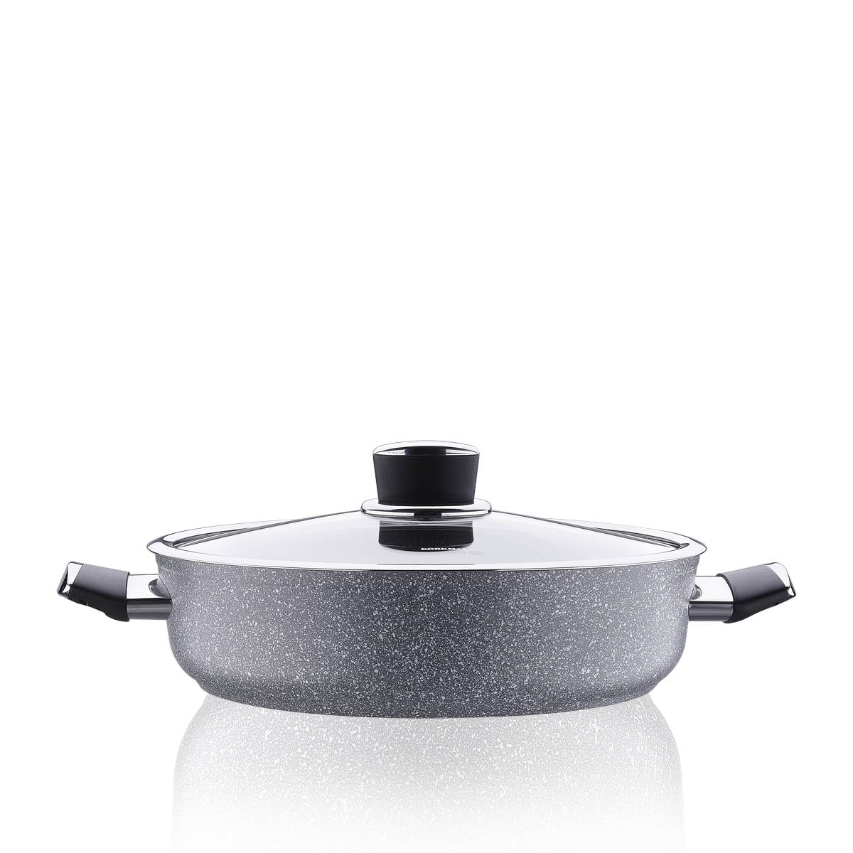 KORKMAZ A3906 Palma Kısa Tencere 26X7