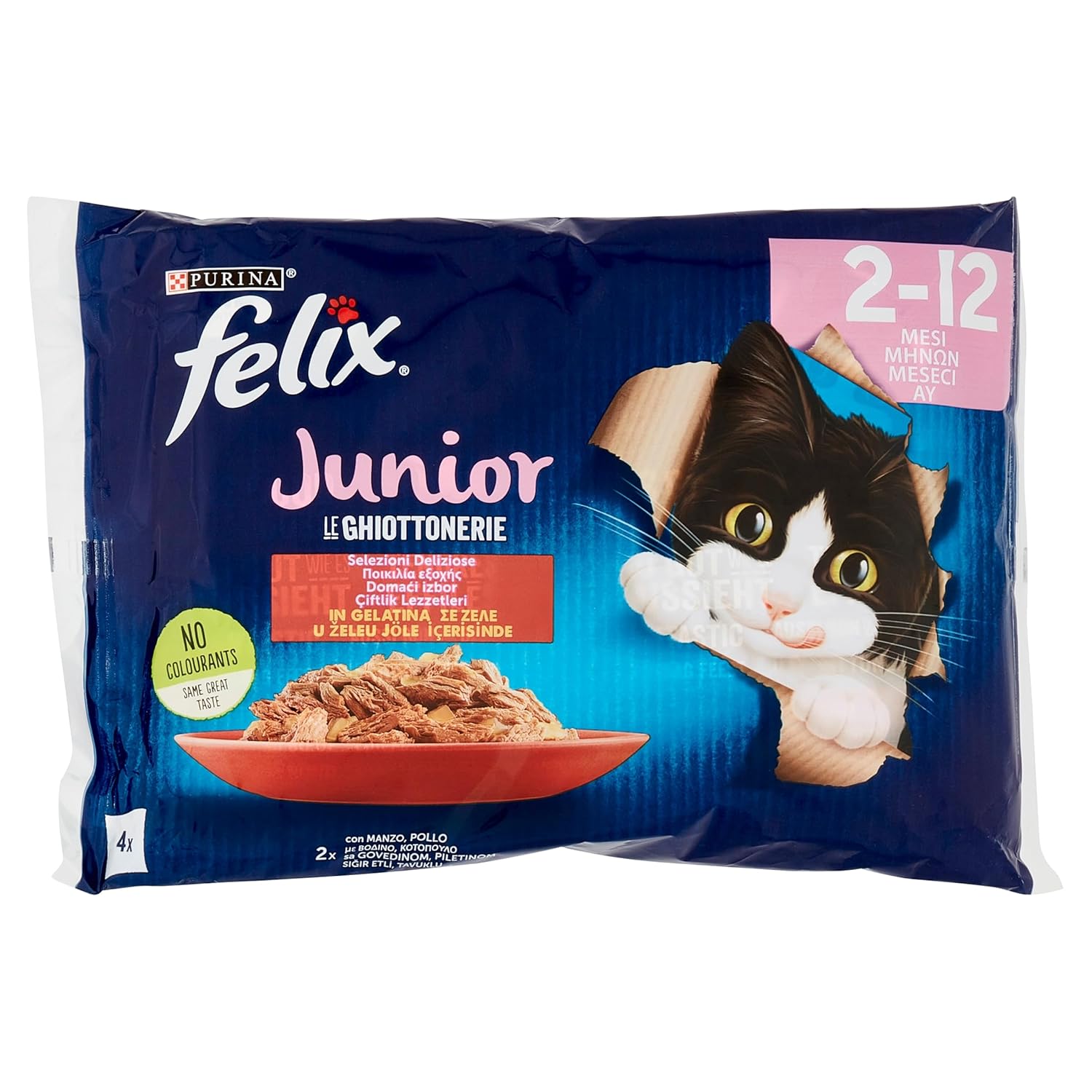 Felix Junior Yavru Yaş Kedi Maması 85gr 4lü