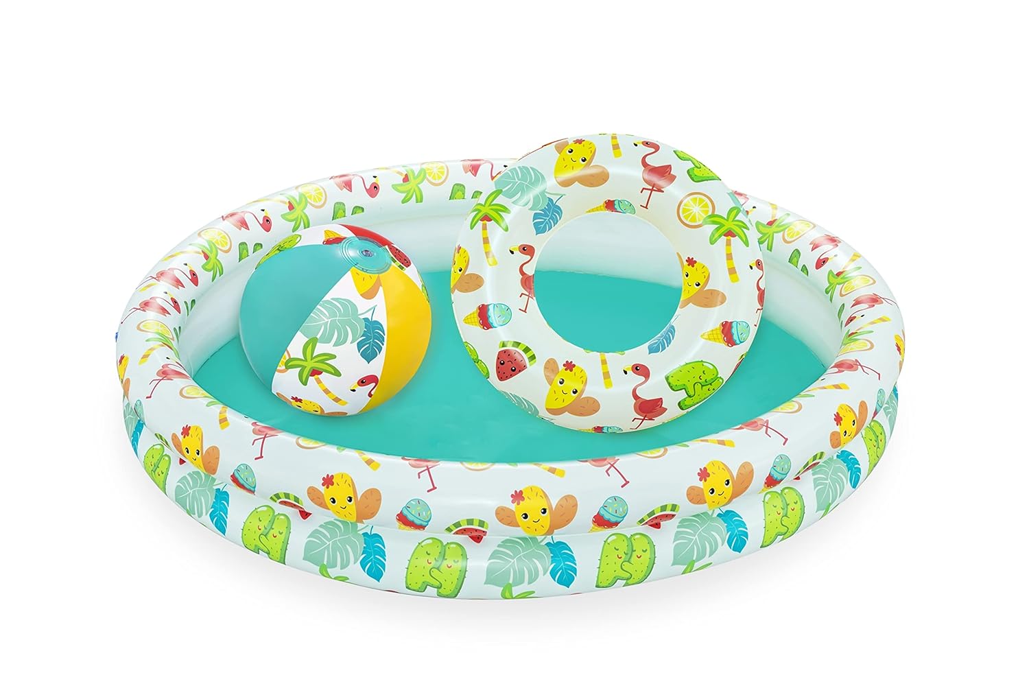 Bestway Çocuk Havuzu Seti, su dostları, çap 122 x 20 cm