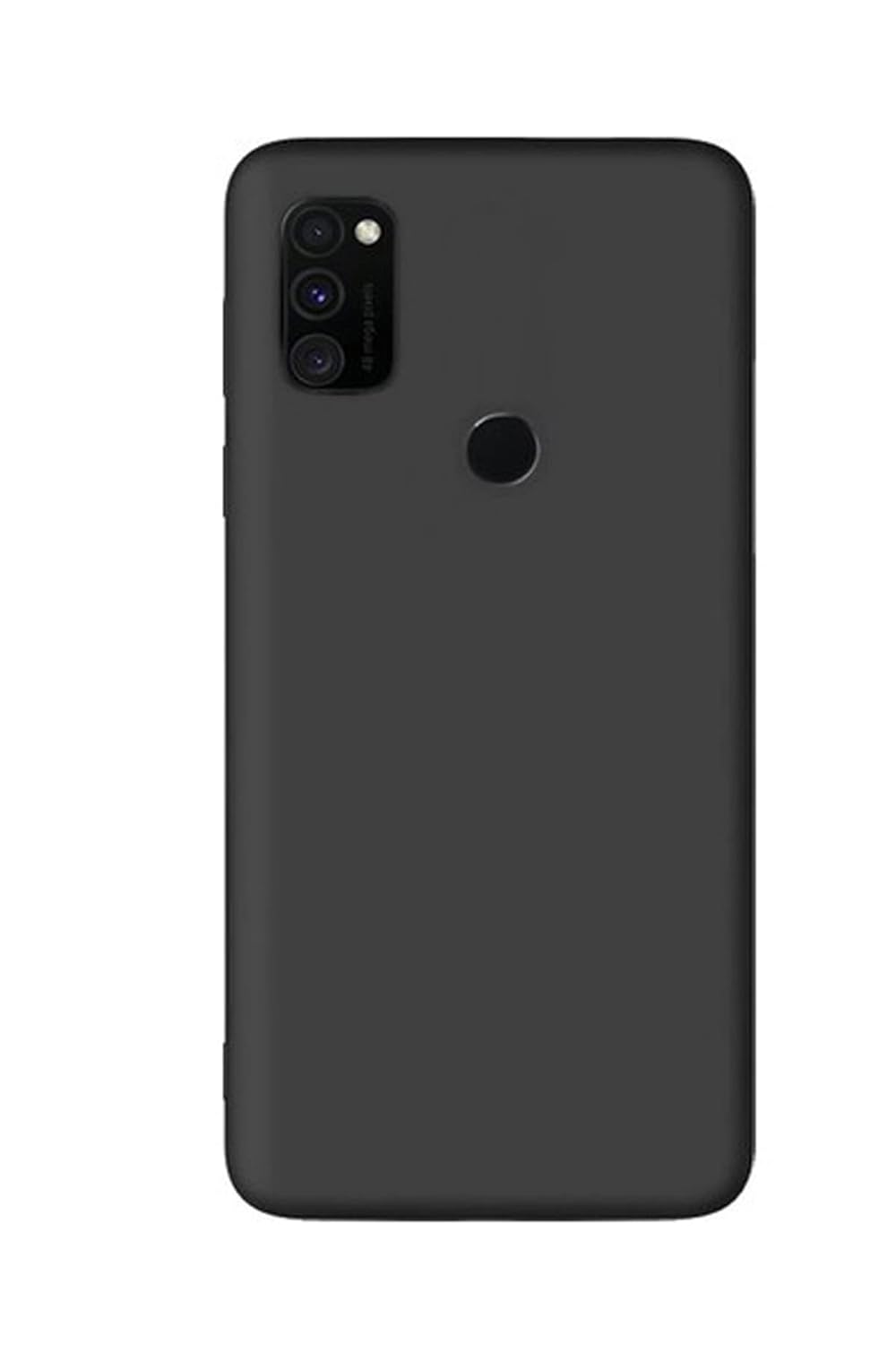 KZY İLETİŞİM Samsung Galaxy M21 ile uyumlu Kapak Mat Siyah Silikon Lux Kılıf