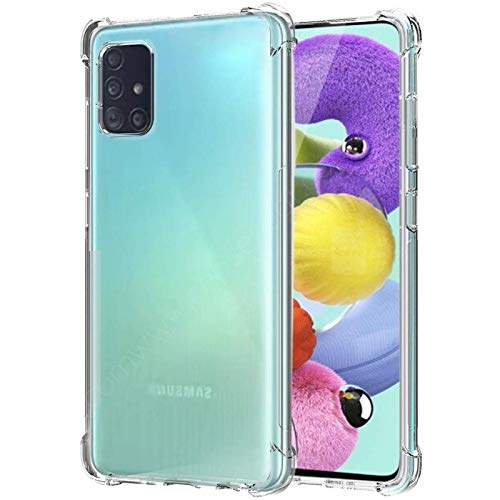 KZY Samsung Galaxy A51 Şeffaf Airbag Antishock Silikon Kılıf