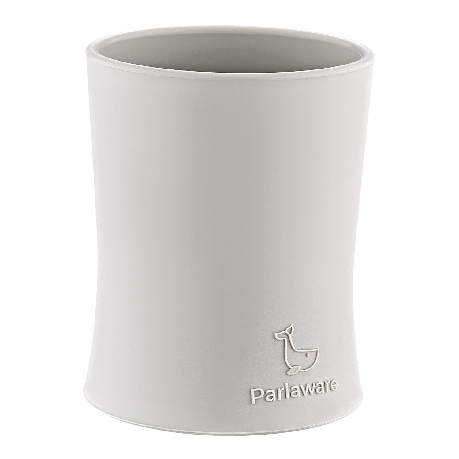 Parlaware Alıştırma Bardağı, Kolay Tutulan, Yumuşak Silikon, BLW (Gri)