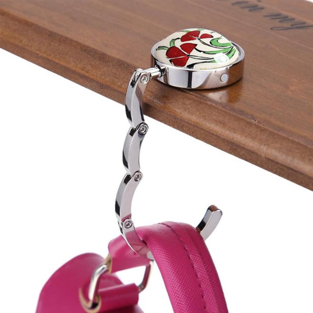 Outdoor Outlet Dekoratif Desenli Masa Kenarı Çanta Askı Aparatı Aleti Askılık