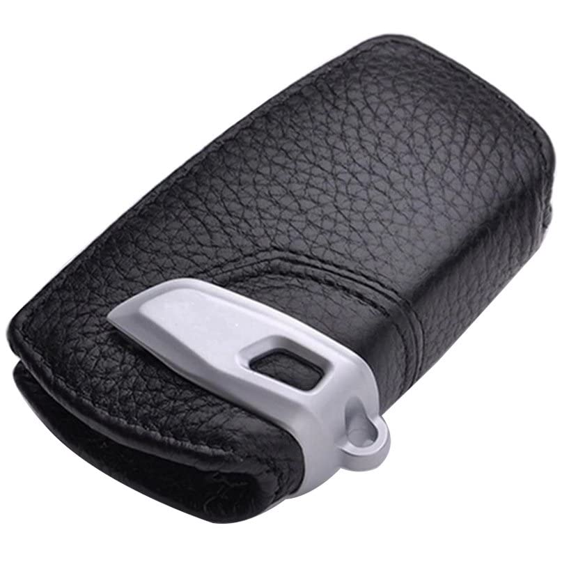Alisveristime Deri Anahtar Kılıfı (Bmw F01 F20 F10 F30 F15 ile Uyumlu) (Siyah)