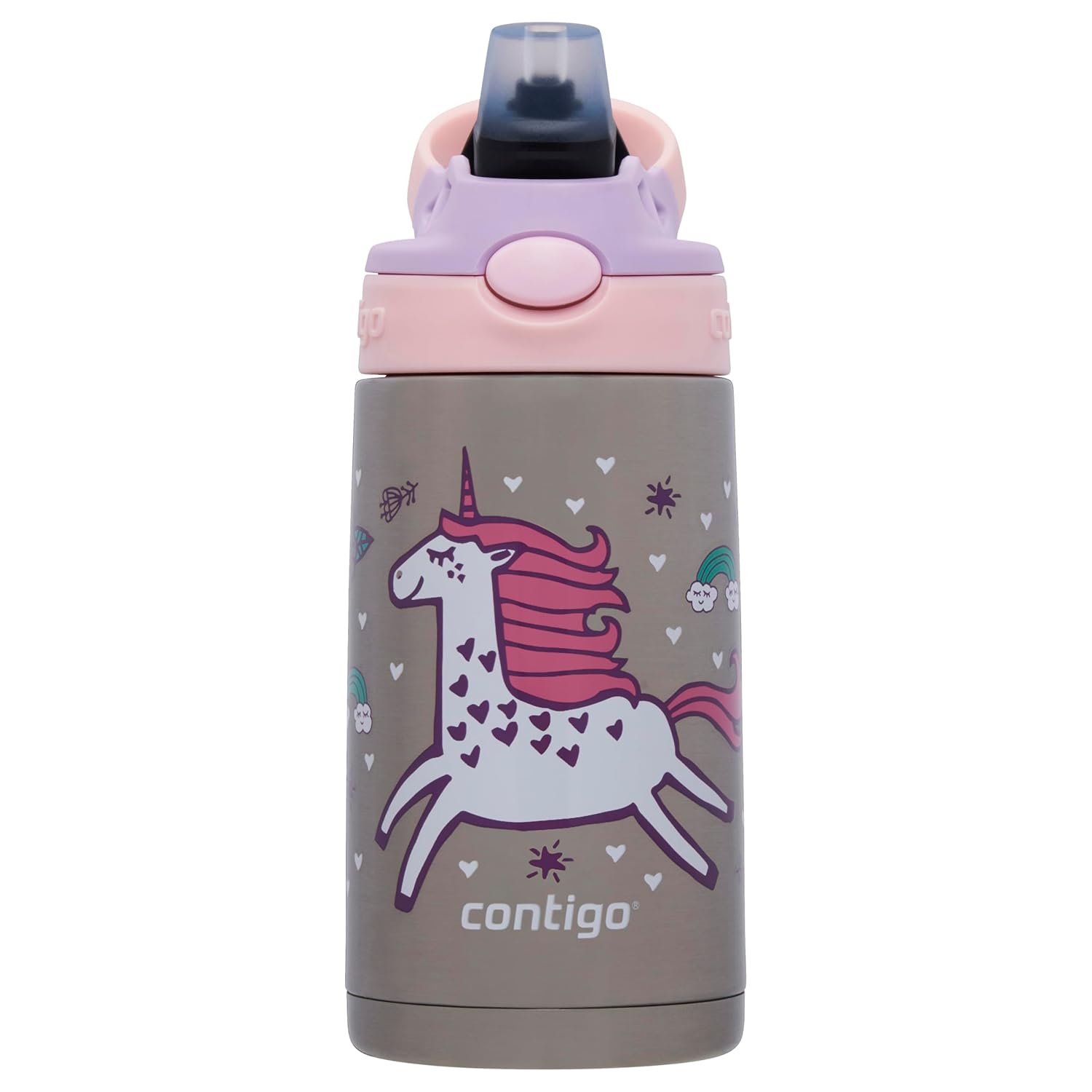 Contigo Gizmo Flip Unicorn Çelik Çocuk Suluğu 420 mL Pembe