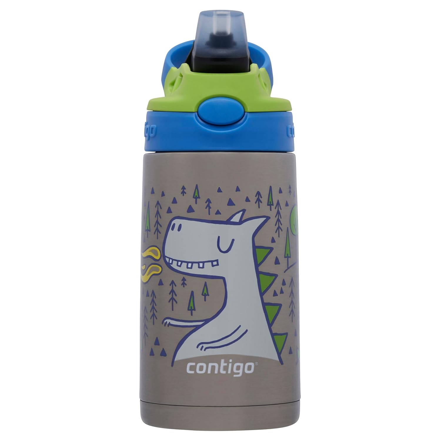 Contigo Gizmo Flip Dragon Çelik Çocuk Suluğu 380 ml, Mavi