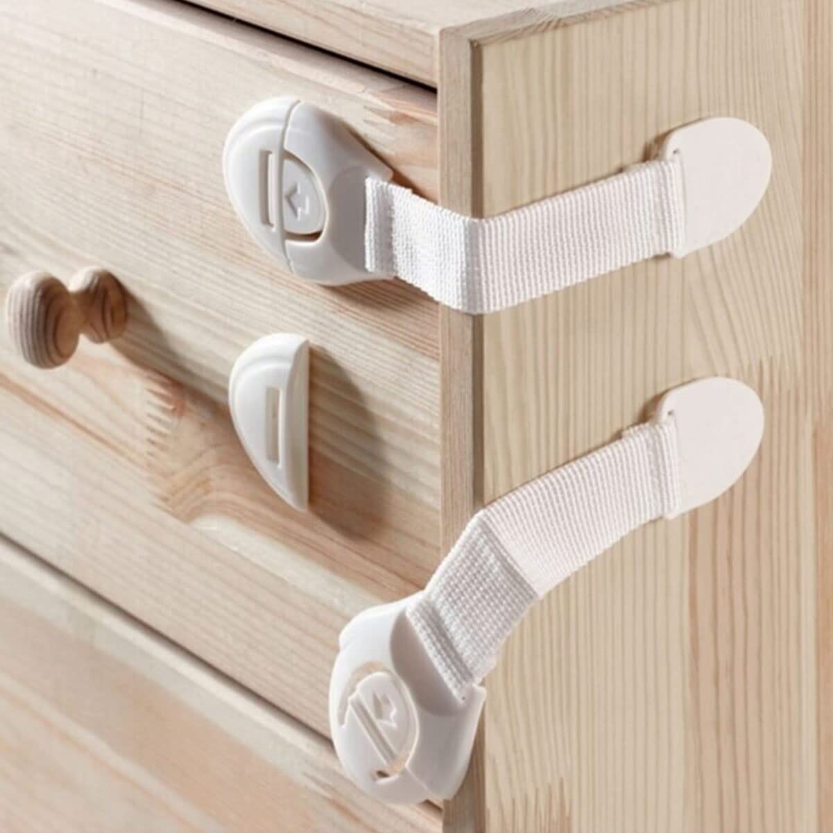 ideal baby Çocuk Çekmece Kilidi Ve Dolap Kilidi Bebek Güvenlik Koruma Kilidi Koruyucu Kilit 10 Adet