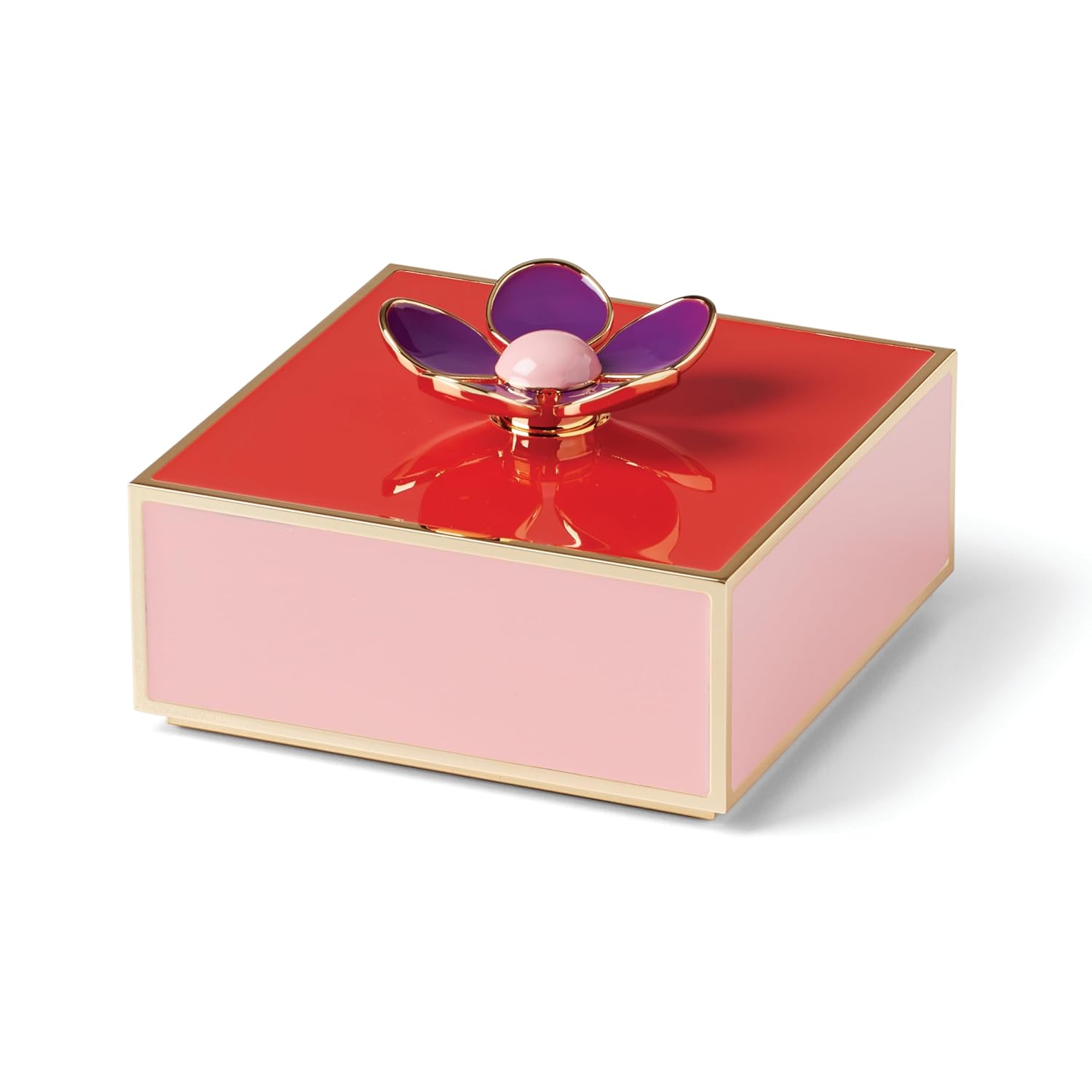 Kate Spade New York Make It Pop Çiçekli Kutu, 0,4 kg, Kırmızı/Pembe