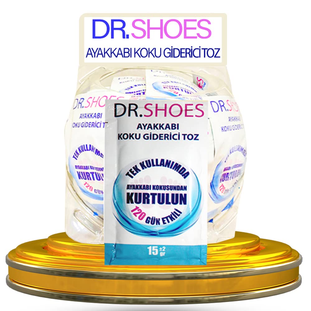 DR.SHOES 5 Adet Ayak Koku Giderici - Ayakkabı Koku Giderici Toz 120 Gün Etkili - DR.SHOES ile Ayak Kokusuna Elveda Deyin