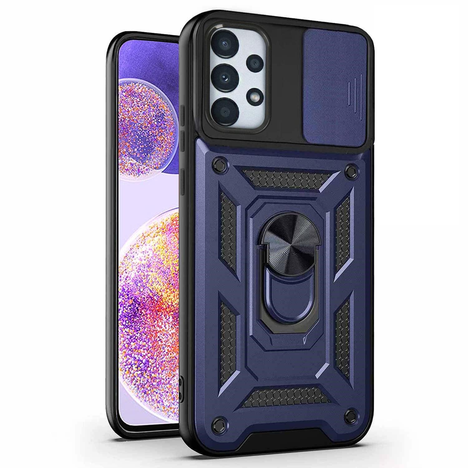 Microsonic Samsung Galaxy A23 için Kılıf Impact Resistant Lacivert [Galaxy A23 ile Uyumlu Kılıf - Lacivert]