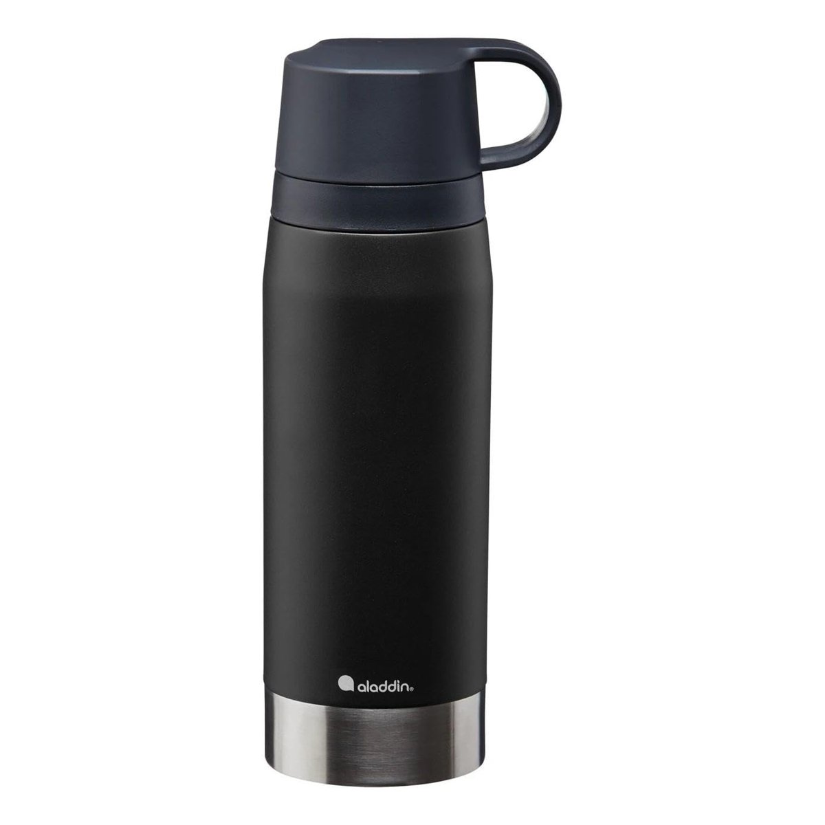 Aladdin CityPark Thermavac Çift Bardaklı Çelik Termos 1.1 LT Siyah 1,1 LT