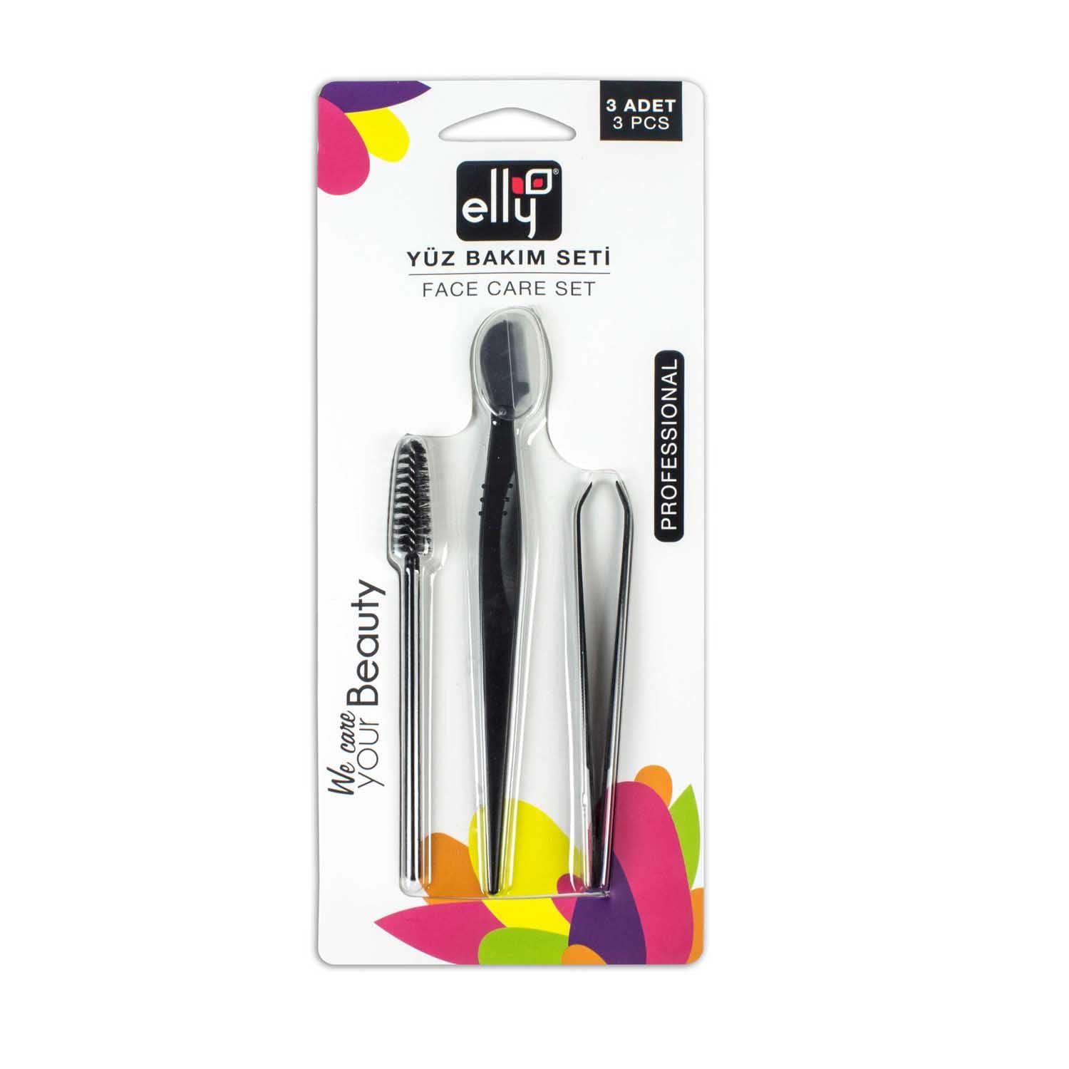 Elly Yüz Bakım Seti Cımbız, Ustura ve Maskara - 03
