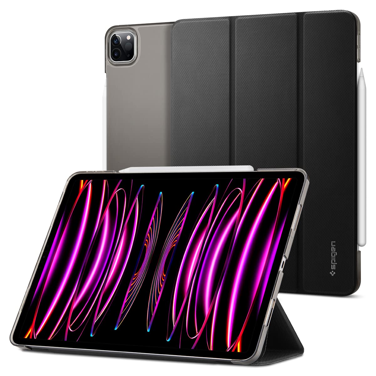 Spigen iPad Pro 11 inç (2022 / 2021) ile uyumlu Kılıf Liquid Air Folio Black - ACS05466
