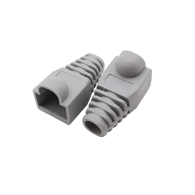 PrimeX Plus PX-CAT6100 Gri Ca5/Cat6 RJ45 Koruma Kılıfı, Cat6 Cover 100 Adet