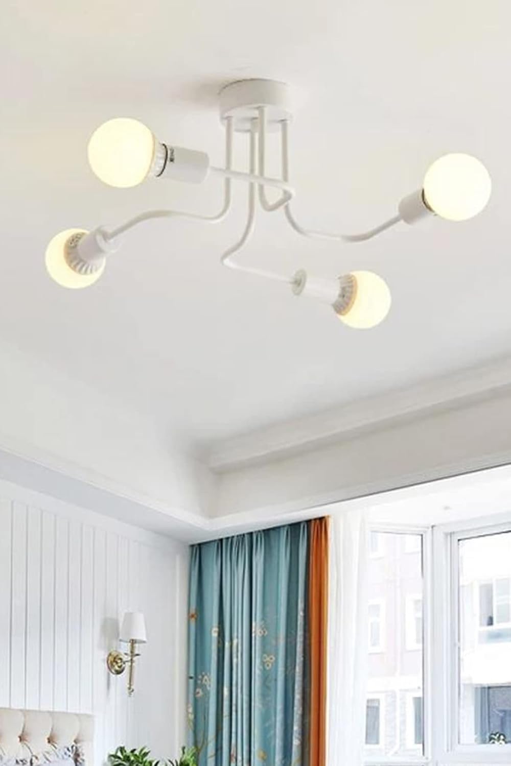 Fer Avize AKREP AHTAPOT KOLLU BEYAZ RENK Salon - Mutfak - Yatak Odası 4 LÜ AVİZE