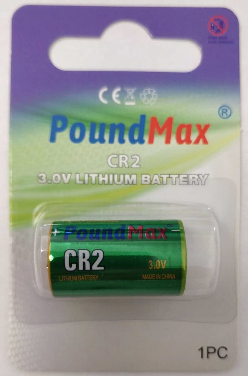 PoundMax lityum CR-2 (CR17355, CR-2M, DLCR2, KCR2, 6206) özel pil, 3V | 1x 1-paket