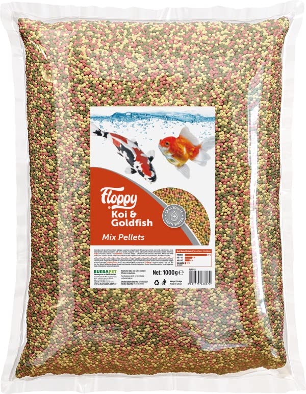 FLOPPY KOI & GOLDFISH MIX PELLETS 1KG