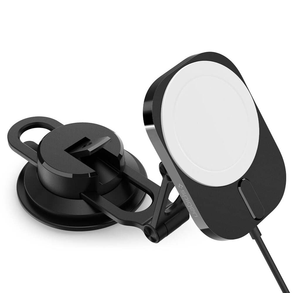 Spigen MagFit Dashboard Araç içi Telefon Tutucu + Manyetik Kablosuz Şarj Cihazı iPhone için MagSafe özellikli OneTap Pro 3 ITM35W - ACP03695